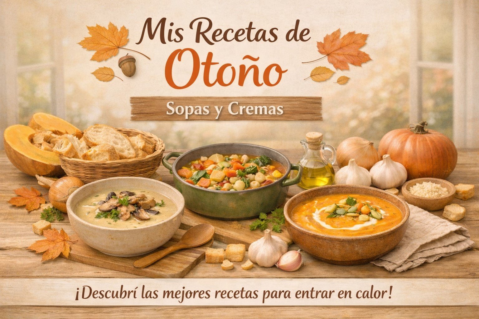 Mis Recetas de Otoño - Sopas y Cremas